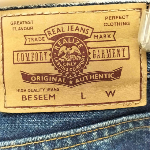 BE SEEM ワイドデニムパンツ メンズ