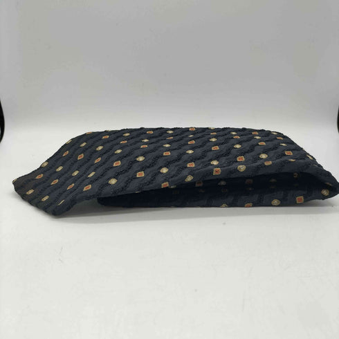 レノマ renoma PARIS MADE IN ITALY イタリア製 絹 シルク 100% ドット 波状 織り ネクタイ メンズ
