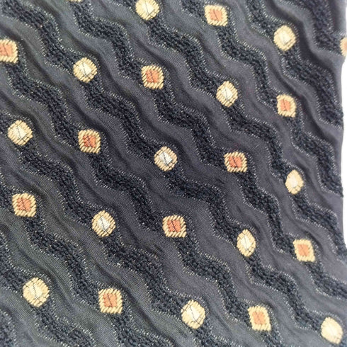 レノマ renoma PARIS MADE IN ITALY イタリア製 絹 シルク 100% ドット 波状 織り ネクタイ メンズ