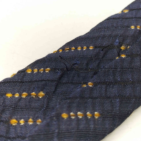 レノマ renoma PARIS MADE IN ITALY イタリア製 絹 シルク ウール 総柄 波状 織り ネクタイ メンズ