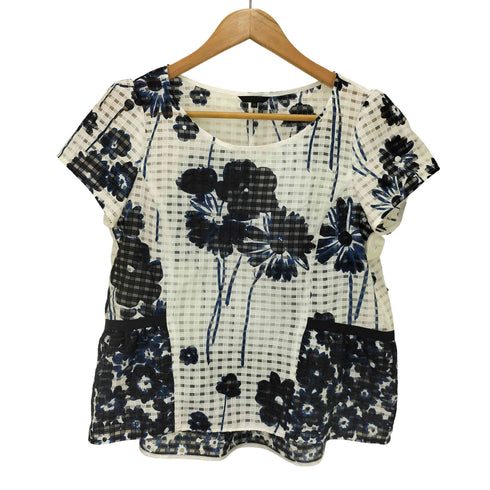 トゥービーシック TO BE CHIC チェック シアー フラワートップス レディース JPN:40