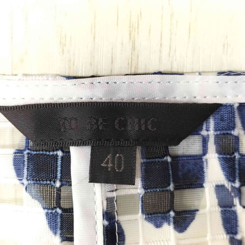 トゥービーシック TO BE CHIC チェック シアー フラワートップス レディース JPN:40