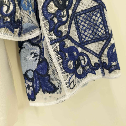 ダイアグラム Diagram タイル刺繍 トップ レディース JPN:36
