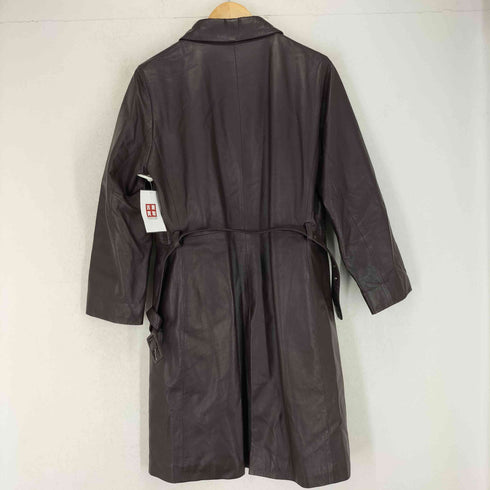 ギャバジンケーティー Gabardine K.T lamb leather ラムレザー ステンカラーコート レディース 9