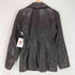 CLASSIQUES lamb leather ラムレザー 袖裾デザイン レザー3Bテーラードジャケット レディース