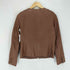 Bark Tannage lamb leather ラムレザー ノーカラーレザージャケット レディース 38