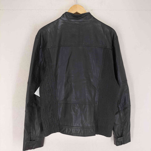 ギャップ Gap lamb leather ラムレザー シングルライダースジャケット メンズ L