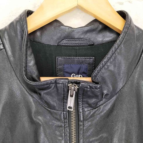 ギャップ Gap lamb leather ラムレザー シングルライダースジャケット メンズ L