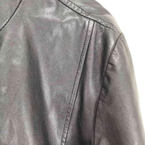 ギャップ Gap lamb leather ラムレザー シングルライダースジャケット メンズ L