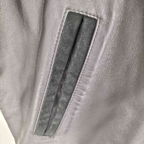ギャップ Gap 90s- OLD cow leather カウレザー 両面刺繍レザージャケット メンズ L