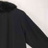 pure cashmere blue fox fur カシミヤ100 襟フォックスファー ステンカラーコート レディース 9AR