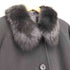 pure cashmere blue fox fur カシミヤ100 襟フォックスファー ステンカラーコート レディース 9AR