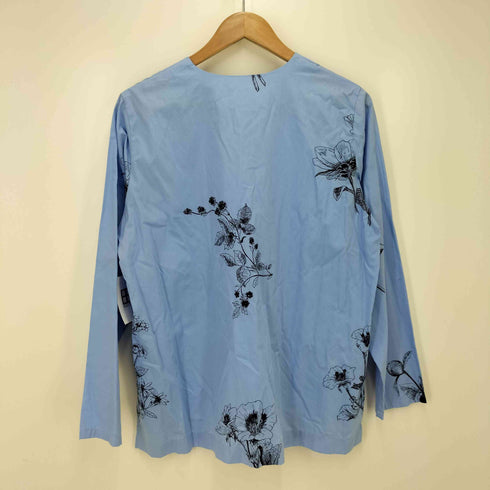 ミズイロインド mizuiro ind フラワー プリント S/S ブラウス レディース