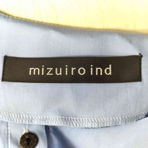 ミズイロインド mizuiro ind フラワー プリント S/S ブラウス レディース
