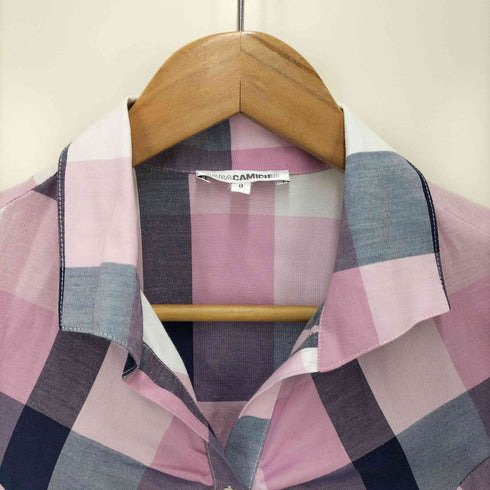ナラカミーチェ NARACAMICIE ブロック チェック S/S シャツ レディース 0