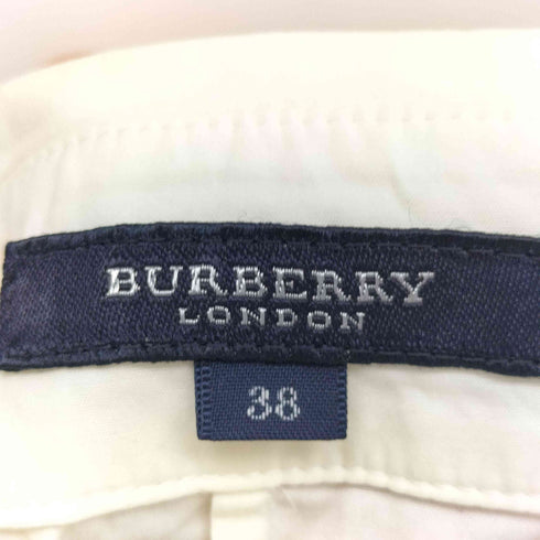バーバリーロンドン BURBERRY LONDON ロゴ刺繍 長袖 シャツ レディース 38