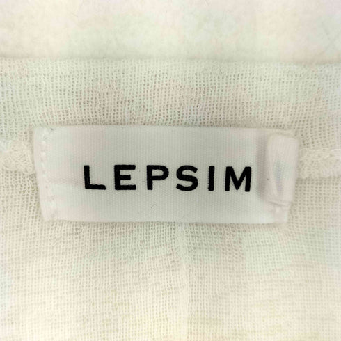 レプシム LEPSIM 袖切り替えプルオーバー オフホワイトレース レディース FREE