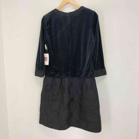 ヒロココシノ HIROKO KOSHINO ベロア切替 ワンピース レディース JPN:38