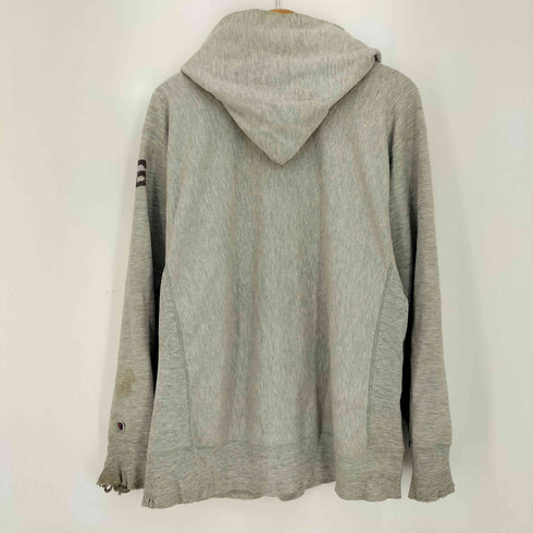 チャンピオン Champion 80-90s トリコタグ後期 USA製 REVERSE WEAVE LAKESIDE LACROSSE 3段カプセル 88ゾロ目 ハトメ プルオーバー パーカー 襤褸 メンズ import:XL