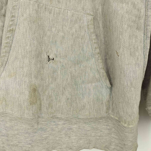 チャンピオン Champion 80-90s トリコタグ後期 USA製 REVERSE WEAVE LAKESIDE LACROSSE 3段カプセル 88ゾロ目 ハトメ プルオーバー パーカー 襤褸 メンズ import:XL