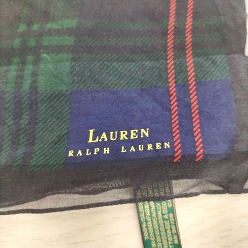 ローレンラルフローレン LAUREN RALPH LAUREN シルク タータンチェック スカーフ レディース