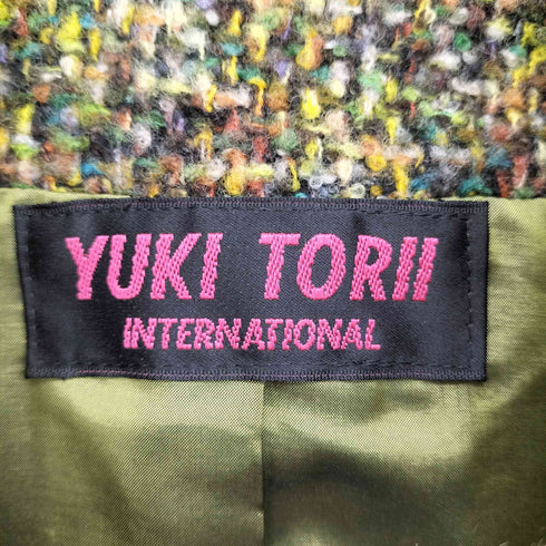 ユキトリイ YUKI TORII ツイードショートジャケット レディース
