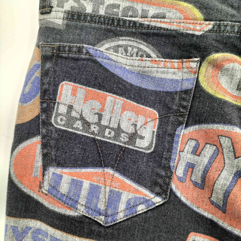 ヒステリックグラマー HYSTERIC GLAMOUR HYSTERIC MOTOR柄 フレアデニムパンツ レディース 28