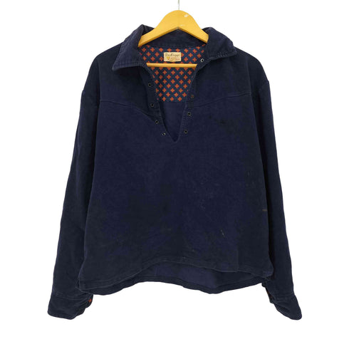 Fox Knapp 50-60s USA製 モールスキン 長袖シャツ メンズ import:L