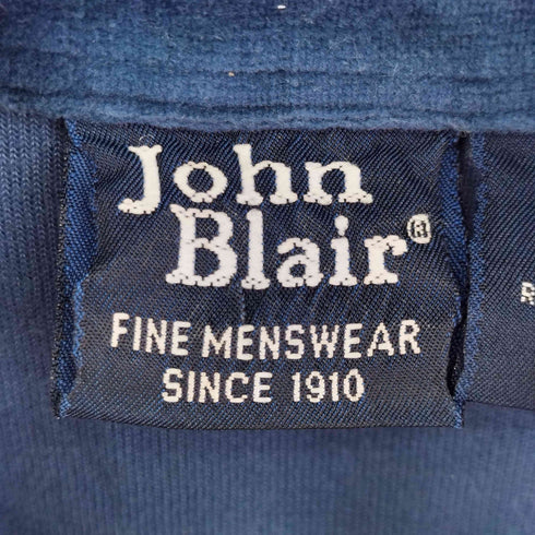 ジョンブレア JOHN BLAIR 90-00S ベロア ポケット L/S ポロシャツ メンズ import:XL