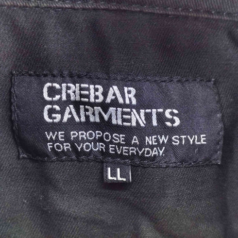 CREBAR GARMENTS ワッペンデザイン ジップアップジャケット メンズ JPN:XL