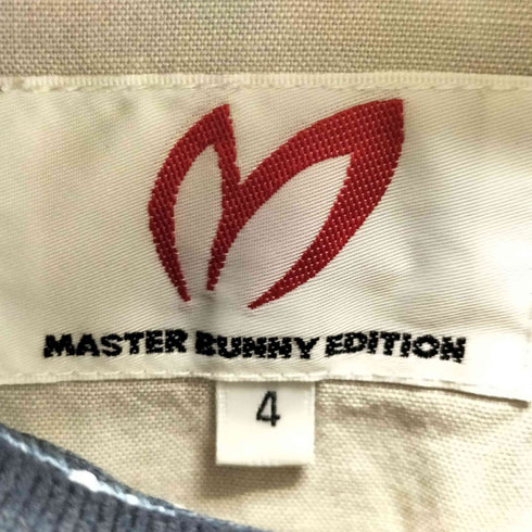 マスターバニーエディション MASTER BUNNY EDITION 総柄 ワンポイント刺繍ポロシャツ メンズ 4