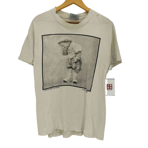 Larry Labonte 90s USA製 シングルステッチ LITTLE BOY LAUGHING フォトプリント Tシャツ メンズ import:M