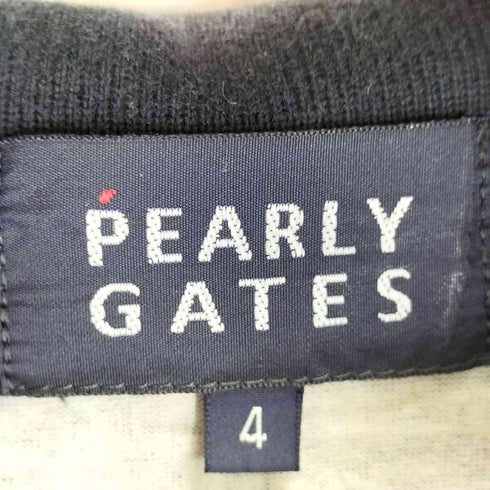 パーリーゲイツ PEARLY GATES チェック柄 ロゴプリントS/Sポロシャツ ブラックウォッチ メンズ 4