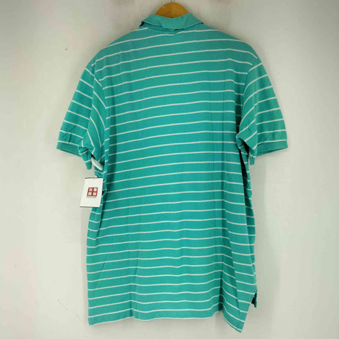 ポロバイラルフローレン Polo by RALPH LAUREN 90S スモールポニー刺繍 ボーダー S/S ポロシャツ メンズ import:XL