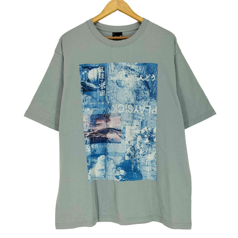 二人称展 フロントプリントクルーネックTシャツ メンズ L