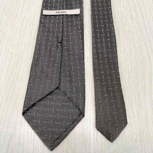 プラダ PRADA 総柄ネクタイ メンズ