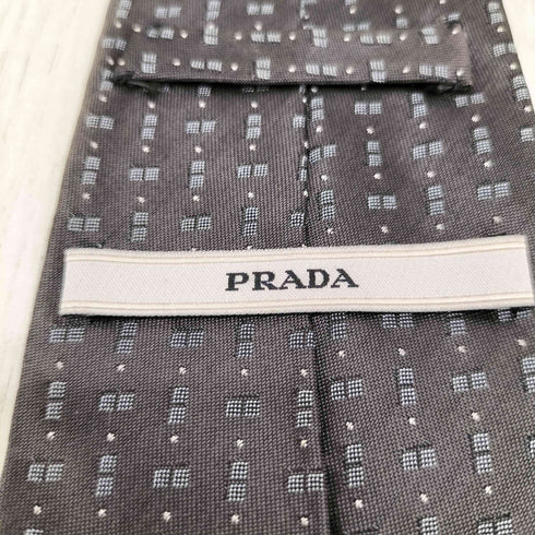 プラダ PRADA 総柄ネクタイ メンズ