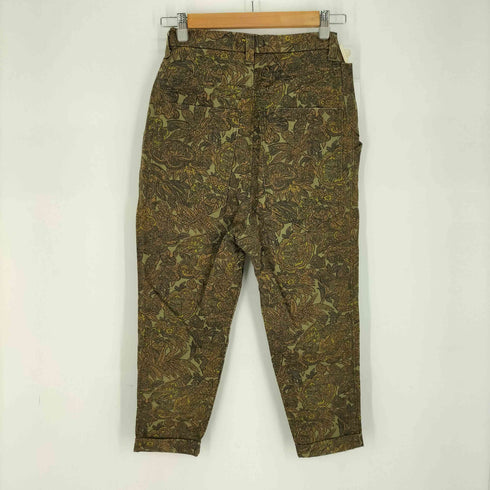 ズッカ ZUCCa 2-Tuck All-Over Print Cotton Pants 2タック 総柄 コットン パンツ レディース JPN:M
