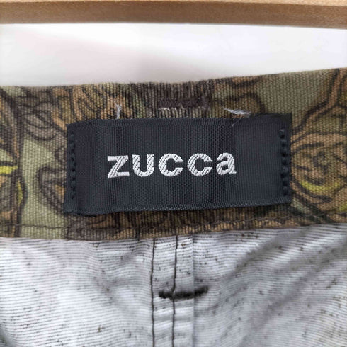 ズッカ ZUCCa 2-Tuck All-Over Print Cotton Pants 2タック 総柄 コットン パンツ レディース JPN:M