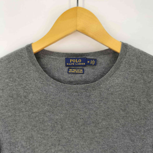 ポロラルフローレン POLO RALPH LAUREN PIMA COTTON S/S クルーネックニット レディース import:M