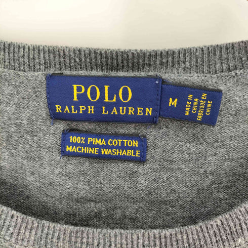 ポロラルフローレン POLO RALPH LAUREN PIMA COTTON S/S クルーネックニット レディース import:M