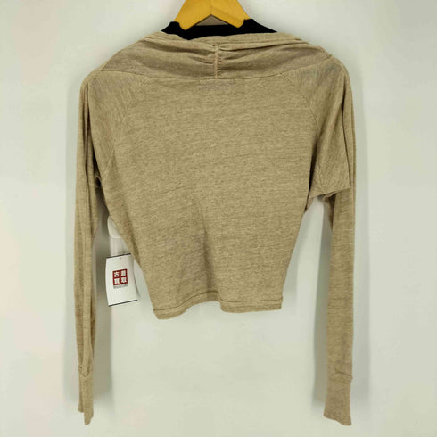 ズッカ ZUCCa クロップド 短丈 ギャザーカーディガン レディース JPN:M
