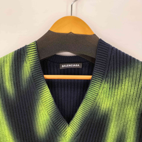 バレンシアガ BALENCIAGA 20SS Green Flame Oversized Sweater メンズ XS