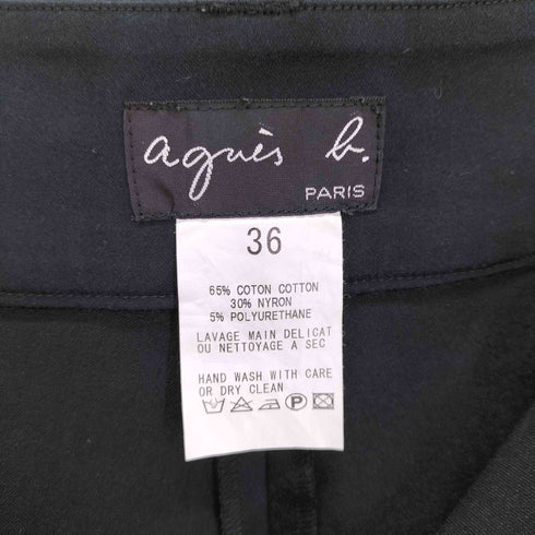 アニエスベー agnes b. ストレッチ クロップドパンツ レディース 36