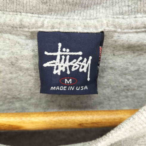ステューシー Stussy USA製 紺タグ シングルステッチ ロゴプリント Tシャツ メンズ import:M
