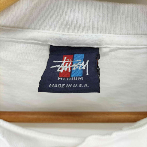 ステューシー Stussy USA製 赤青タグ シングルステッチ ハワイフォトプリントTシャツ メンズ import:M