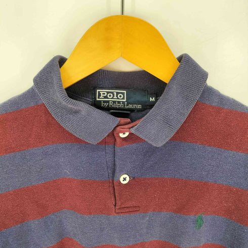 ラルフローレン RALPH LAUREN ポニー ボーダーポロシャツ メンズ import:M