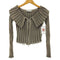 ザラ ZARA クロップドジップアップニット レディース import:M