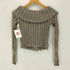 ザラ ZARA クロップドジップアップニット レディース import:M