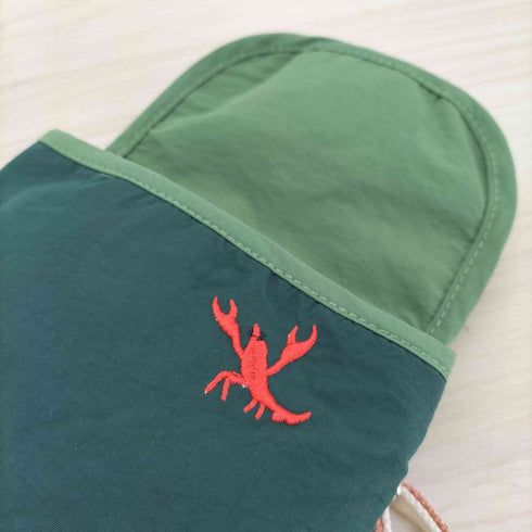 デザインティーシャツストアグラニフ Design Tshirts Store graniph IKAKU アニマル刺繍 ショルダーポーチ レディース